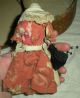 Antique 1800s - Early1900s Folk Art Doll / Thimble Holder W Box Written Note Vafo Primitives photo 6