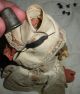 Antique 1800s - Early1900s Folk Art Doll / Thimble Holder W Box Written Note Vafo Primitives photo 7