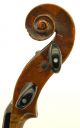 Interesting,  Old,  Antique Violin,  C.  1800,  Grafted Head,  Well Set - Up - Ready To Play String photo 3
