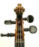 Interesting,  Old,  Antique Violin,  C.  1800,  Grafted Head,  Well Set - Up - Ready To Play String photo 5