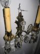 Pair Of Antique French Bronze & Austrian Crystal Wall Sconces Recently Rewired Chandeliers, Fixtures, Sconces photo 9
