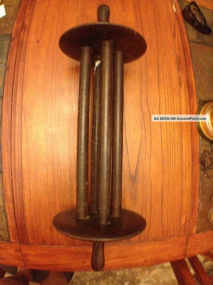 Antique Primitive Wool Spinng Wheel Wood Great Piece 29 