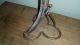 Old Folk Art Cane Stand - Lucky Clover Leaf Base - Horse Shoes & Hame Primitives photo 9