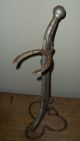 Old Folk Art Cane Stand - Lucky Clover Leaf Base - Horse Shoes & Hame Primitives photo 1