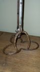 Old Folk Art Cane Stand - Lucky Clover Leaf Base - Horse Shoes & Hame Primitives photo 5