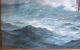 Signed Antique Oil Of Boat At Sea By Listed Artist Nels Hagerup (22 