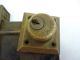 Vintage Brass Cast Iron Reading Rh Door Lock Deadbolt Assembly Keyhole Hardware Other photo 1