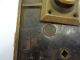 Vintage Brass Cast Iron Reading Rh Door Lock Deadbolt Assembly Keyhole Hardware Other photo 2