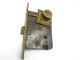 Vintage Brass Cast Iron Reading Rh Door Lock Deadbolt Assembly Keyhole Hardware Other photo 3