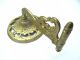 Antique Metal Cast Iron Ornate Repainted Gold Colored Oil Lamp Wall Sconce Parts Chandeliers, Fixtures, Sconces photo 11