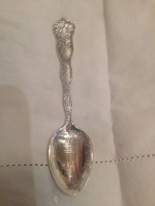 Woman ' S Building Colombian Exposition 1893 Sterling Spoon By Alvin photo