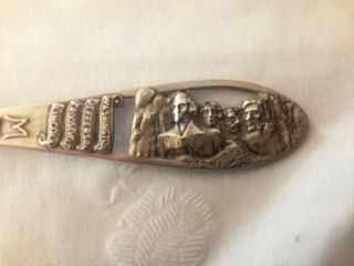 Mount Rushmore Sterling Silver Spoon photo