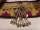Vintage Kuchi Tribal Metallic Embroidered Large Pendant Belt Bellydance Fv351 Middle East photo 1