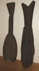 Old & Rare Dan People Pair Of Carved Wood Spoons Sculptures & Statues photo 2