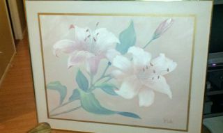 Very Large Lee Reynolds Painting Oil On Canvas Signed & Rare In Neutral Colors photo