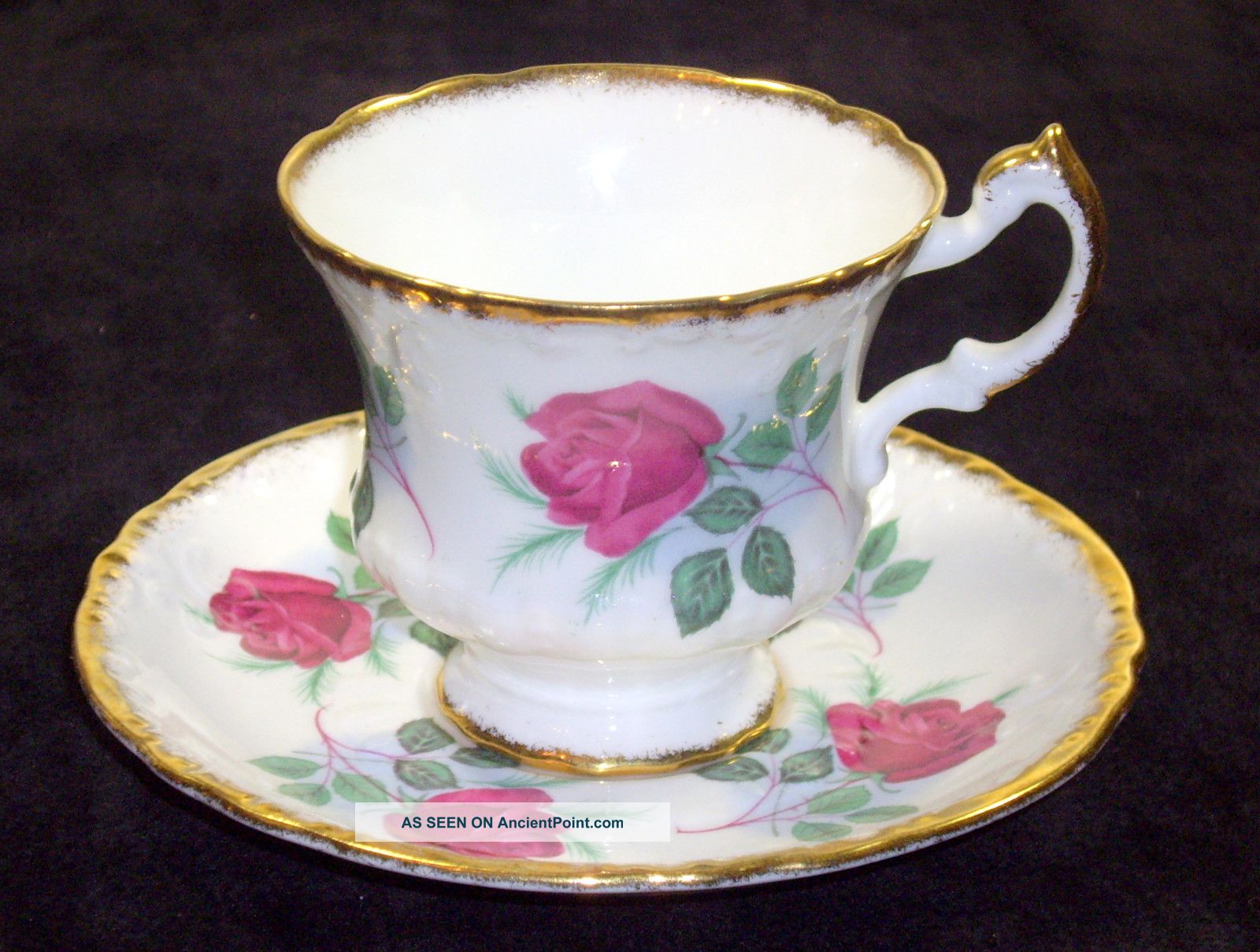 Excellent Paragon Bone China Raised Embossed Design Cup And Saucer Set Cups & Saucers photo