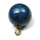 Antique Glass Ball Button Pretty Blue Colored Swirl Design Buttons photo 1