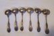Antique Wm A.  Rogers Sxr Silverplate Soup Spoons Wild Rose (?) Pattern Set Of 6 International/1847 Rogers photo 5