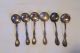 Antique Wm A.  Rogers Sxr Silverplate Soup Spoons Wild Rose (?) Pattern Set Of 6 International/1847 Rogers photo 7