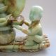 Very Old Antique Chinese Hetian Jade Carved Fortune To Doll (财运到）2522g Other photo 3