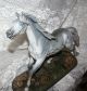 Antique Art Nouveau Sculpture Victorian Art Statue Metalware photo 3
