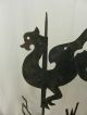 Rare 19th Century American Folk Art Sheet Metal Dragon Weathervane Ca 1880 - 1900 Primitives photo 3
