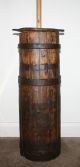 Antique Primitive Staved Wooden Butter Churn; 19th Century Staved Pine Barn Find Primitives photo 9