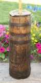 Antique Primitive Staved Wooden Butter Churn; 19th Century Staved Pine Barn Find Primitives photo 1