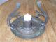 Antique Arts & Crafts Gothic Revival Candle Holder On Plate With Ornate Handles Arts & Crafts Movement photo 1