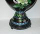 Huge Chinese Cloisonne Enamel Floral Bird Compote Lided Vase Jar Box With Stand Boxes photo 2