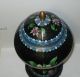 Huge Chinese Cloisonne Enamel Floral Bird Compote Lided Vase Jar Box With Stand Boxes photo 3