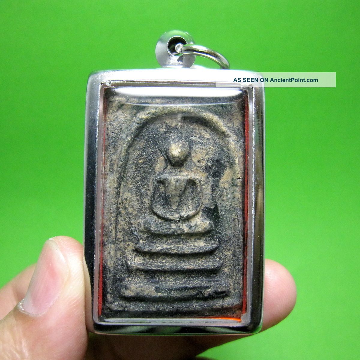 Black Clay Phra Somdej Wat Rakang Famous Thai Wealth Buddha Amulet Amulets photo