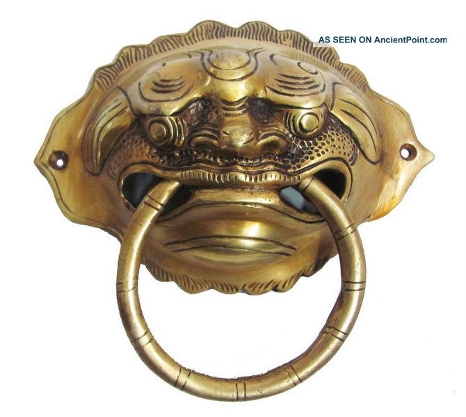 New Brass Door Knocker Sculpture India Home Decor Art Metalware photo