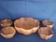 Bowl Large Wood Flared Set 5,  Hand Crafted Acaciaware Bowls photo 1