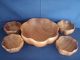 Bowl Large Wood Flared Set 5,  Hand Crafted Acaciaware Bowls photo 3