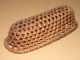 Antique Miniature Splint Sewing Basket - Shaker Or Ne Native Am.  Hexagon Weave Primitives photo 2