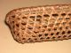 Antique Miniature Splint Sewing Basket - Shaker Or Ne Native Am.  Hexagon Weave Primitives photo 4