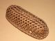 Antique Miniature Splint Sewing Basket - Shaker Or Ne Native Am.  Hexagon Weave Primitives photo 6