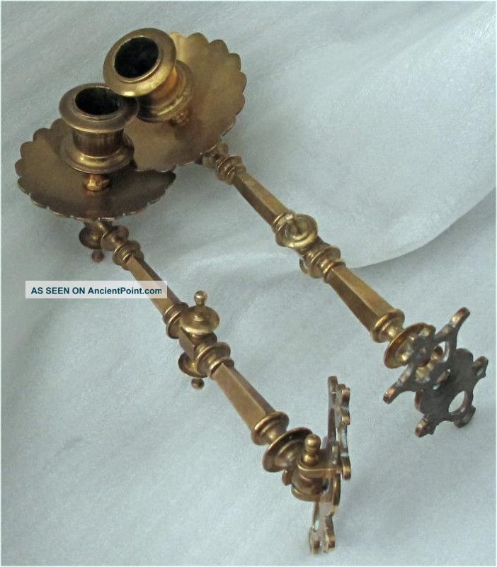 English Victorian Bronze Sconces 1880 ' S Metalware photo