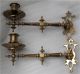 English Victorian Bronze Sconces 1880 ' S Metalware photo 2
