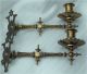 English Victorian Bronze Sconces 1880 ' S Metalware photo 3