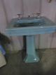 Vintage Kohler Pedistal Sink Seafoam Green Sinks photo 2