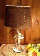 French Jardinier La Semeuse Figural Spelter Lamp - Country French Lamps photo 2