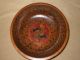 Vintage Hand Made & Painted Wooden Bowl With Native American Decorations Bowls photo 4