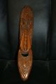 Antique Carved Wood Mask Oceanic Maori Tiki ? Carving Ethnographic Tribal Art Pacific Islands & Oceania photo 2