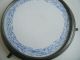 Victorian Trivet,  Round Made Of China And Pewter Trivets photo 1