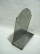 Primitive Tin/metal Punched Tin Barber Comb Brush Holder Box Wall Pocket Primitives photo 2