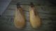 Wood Shoe Lasts Pair Child Dressy Size 6 C Round Toe Metal Heal Shoemaker Marks Industrial Molds photo 1