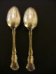 Two Antique Wallace 1899 Irving Old Atlanta Sterling Demitasse Spoons Nr Wallace photo 1