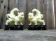 20th Century Chinese Carved White Jade Foo Dog Foo Dogs photo 7